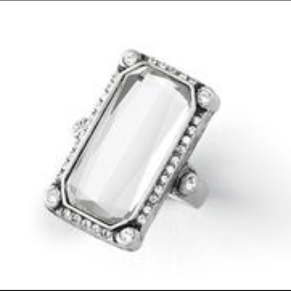 Lia Sophia Crystal Mirror Ring